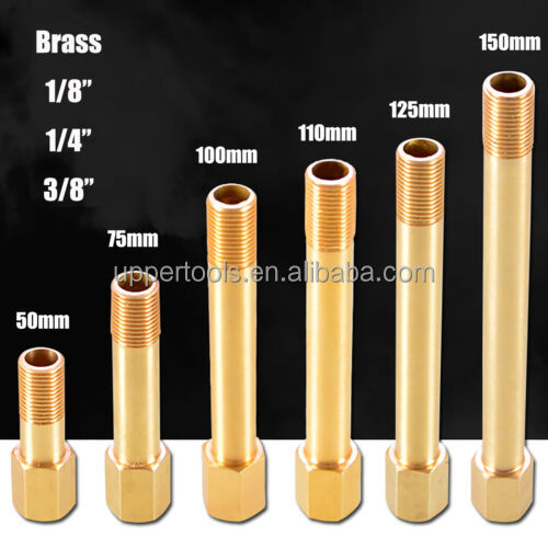 LPG Hose Brass Thread Extension Rod Connector Pipe Fitting 1/8