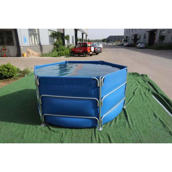 3000L 1.2MM Плитное рыбное резервуар складное и складное с металлической рамой рыбный пруд пластиковый резервуар