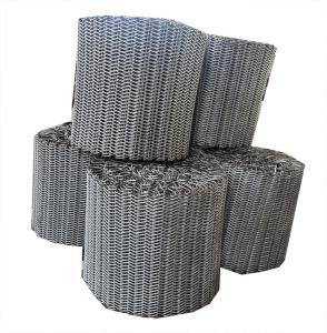 Round Flat Wire Stainless Steel Wire Mesh Conveyor Belt For Oven