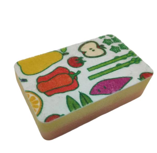 Éponge composite à motif floral personnalisé - Durable et multicolore