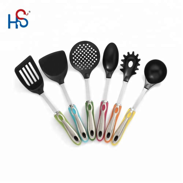 ISO9001/BSCI Certified TPR Handle Silicone Kitchen Utensils Cooking Accessories Tool Set