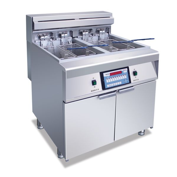 4 корзины 2 резервуара Промышленный глубокий фритюр 36 кВт Электрический промышленный фритюр