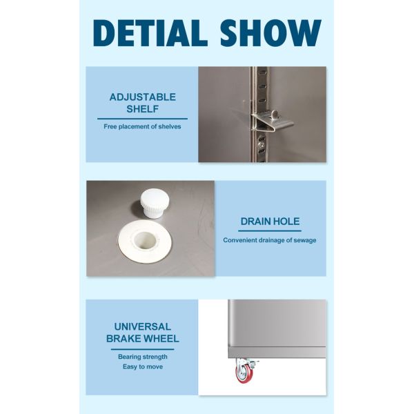 1000 коммерчески чистосердечной литров вентиляторной системы охлаждения SS GN2/1 шкафа холодильника