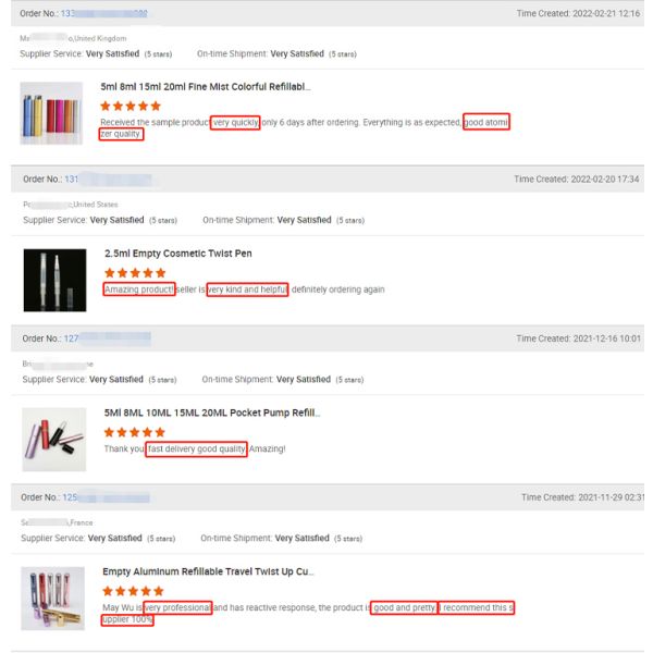 Small 2ml 3ml Gift Glass Perfume Sample Tester Bottle Perfume Spray Glass Vial Bottle