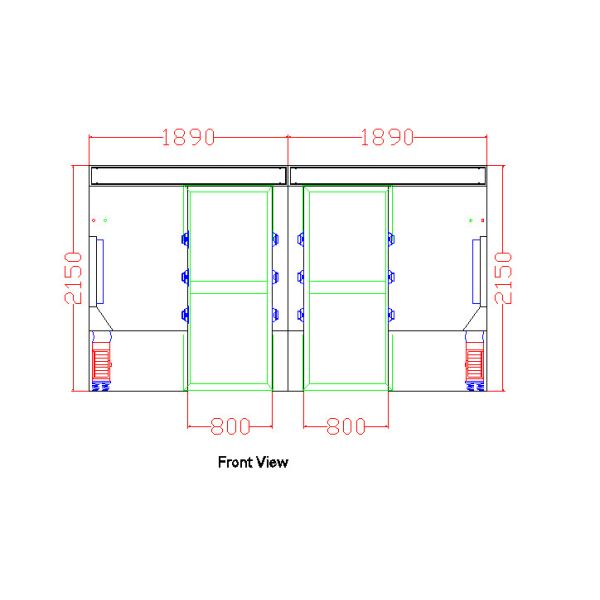 Тоннель ливня воздуха 90 персоналов поворота степени, оборудования чистой комнаты с покрашенным стальным материалом