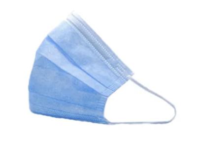 Ear Loop Disposable 3 Ply Face Mask Customized Size With  Flexible Nosepiece