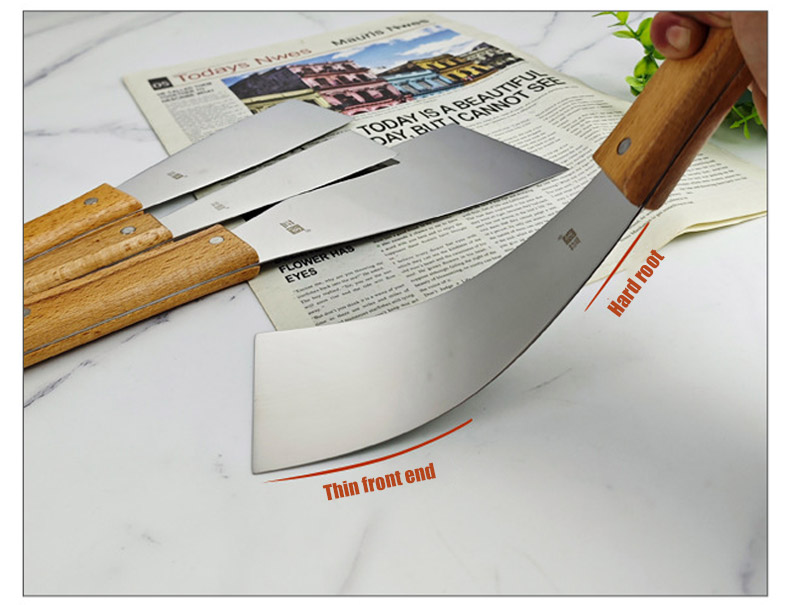 Offset Printing Stainless Steel Ink Knife With Wooden Handle