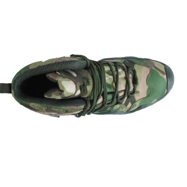 SJ OEM Outdoor Anti slip Tongue Nylon Fabric Gusset for Slippery Surfaces  Army Boots for Men