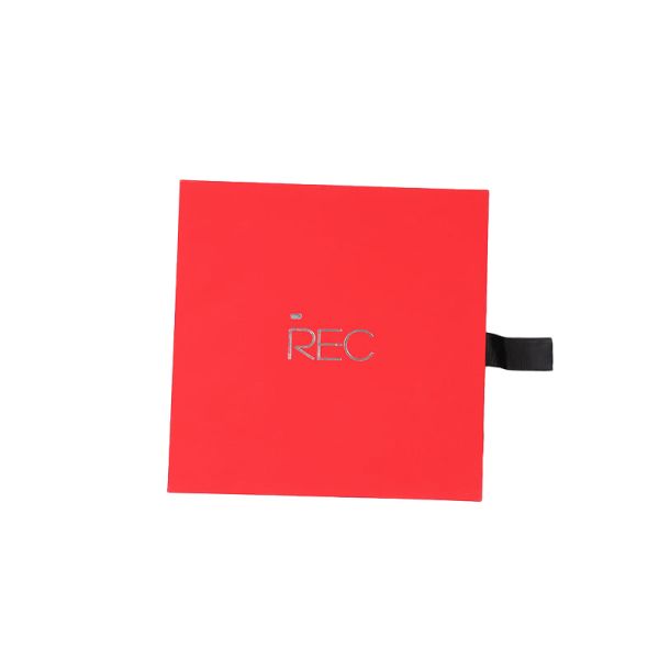 Silver Card Paper Gift Box Jewelry Pull Out Gift Box With Small Batch And Hot Stamping Logo