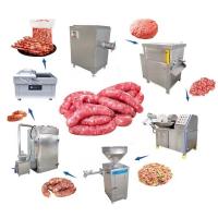 Automatisé ligne de production de saucisses industrielles machine de farcification de viande professionnelle 10kw