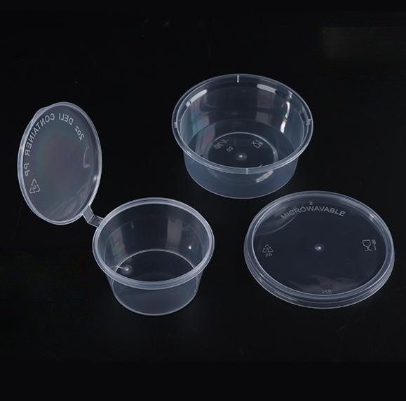 Supply Multicolor Sealed Souce Cup for Soup Round or Square Transparent Plastic Sauce Cup
