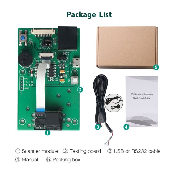 CMOS DE2290 2d Barcode Engine, модуль сканера кода Qr с разрешением 1280 * 800
