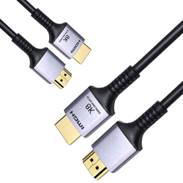 Aluminum Alloy 0.5m 1m 1.5m 2m 2.5m 3m 48gbps 8k Hdmi  Cable For Laptop