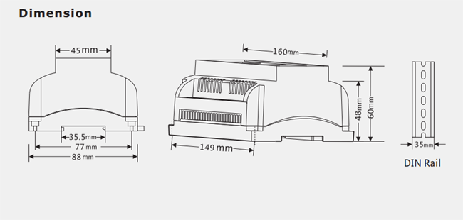 Constant Voltage LED DMX Decoder 5 - 24V DC 1 / 3 / 6 / 24 Channel High Output