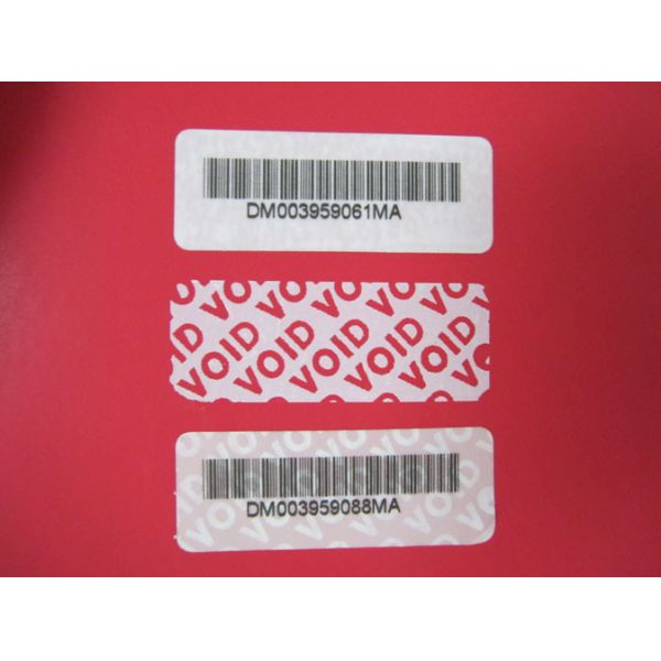 VOID OPEN Security Label High Residue Tamper Proof Security Evidence Label Sticker