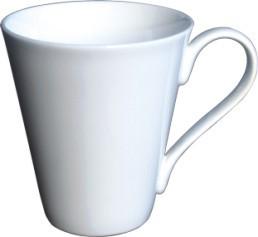 canecas de café do hotel de 90*H107mm que bebem o copo cerâmico branco 350ml