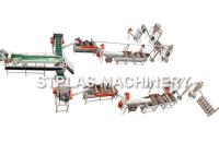 plastique 500kg/h lavant réutilisant la ligne économie d'énergie de lavage des bouteilles de HDPE de machine