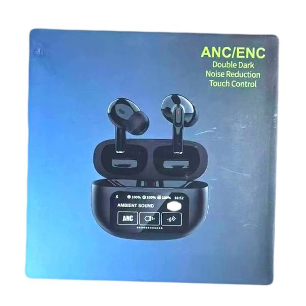 TWS Earbuds with 300mAh charging case,TWS ANC+ENC Earbuds ,F10 Driver, Touch Control, Ambient Mode, 30+300mAh, Type-C, Black