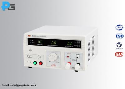Alarming Function Electrical Safety Test Equipment 5~32A 10~600mΩ Earth Resistance Tester