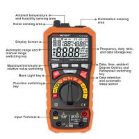 Multímetro digital Handheld 200MΩ Max Resistance 2V Max Diode Test 10μF Max Capacitance