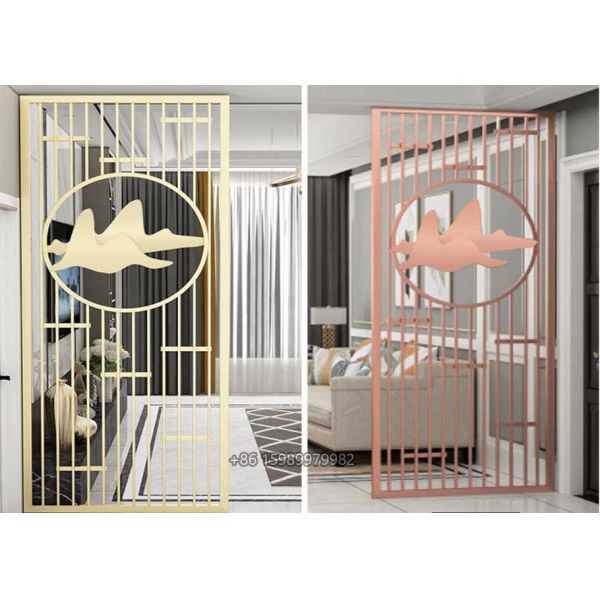 4 Feet 201 Stainless Steel Room Divider For Entrance Door Partition