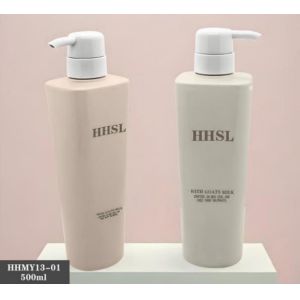 Customized Plastic Luxury Shampoo Bottles 500ml PET Bottle