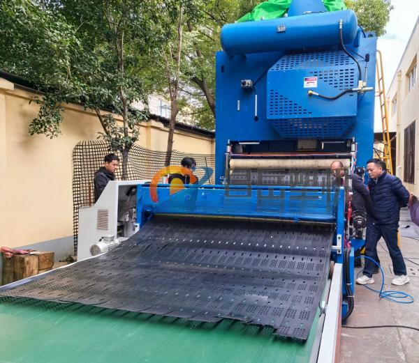 Competitive Geocell Production Line with Online Punching and Ultrasonic Welding Machine