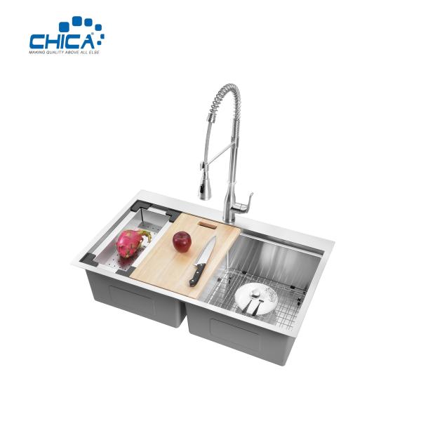 Kitchen Sink Material Handmade House Kitchen Sinks Double Bowl Kitchen Sinks Commercial Stainless Steel Sink