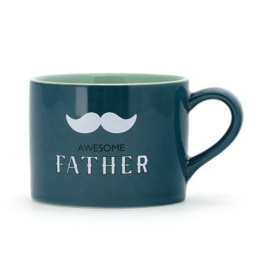 Creative Ceramic Coffee Mug 10 Oz Stoneware Mug Customized For Dad