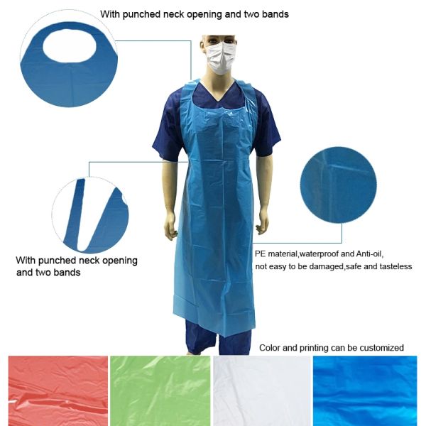 Personal Protection LDPE Disposable Plastic Aprons