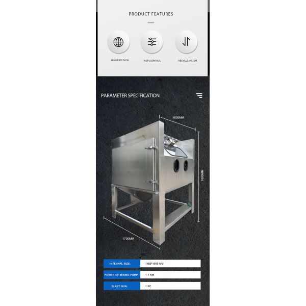 Vapor Blasting Wet Blasting Sandblasting Equipment Automotive Engine Cleaning
