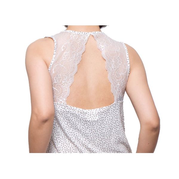 Suspender Ladies Casual Jumpsuits , Ladies Soft Nightwear Romper Suit Back And Bottom Laced