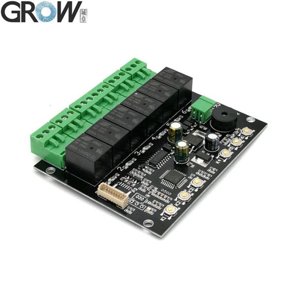 Плата управления доступом GROW K219-B+G16 DC12V с паролем администратора/пользователя, отпечатками пальцев и 6 реле для системы контроля доступа к дверям