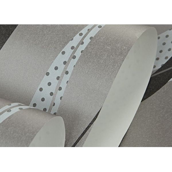 Curve Line Design Gray Modern Removable Wallpaper  for TV Background 0.53*10M
