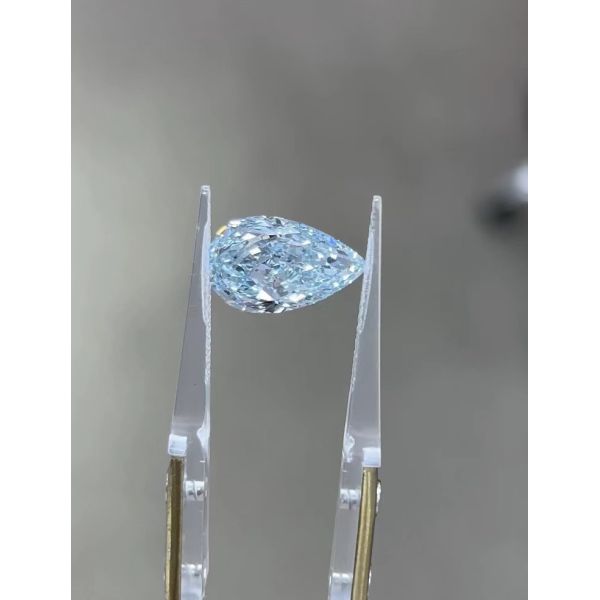 10 Мохс Pear Loose Лабораторно выращенные голубые бриллианты 1.0ct-1.8ct IGI Certified