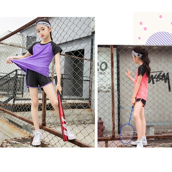 Футболки лайкра полиэстера одежды спорт детей Flatlock обслуживания ODM шить