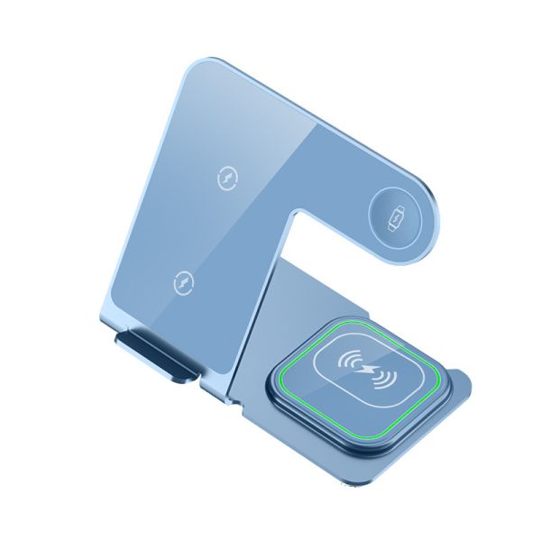 3 в 1 бракеты из алюминиевого сплава Беспроводное зарядное устройство для телефонных наушников