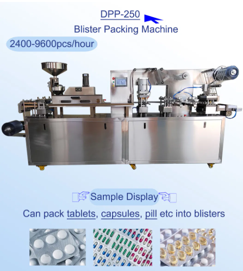 Steel High Speed Blister Packing Machine Tablets Capsule Pills Form Fill Seal Machine