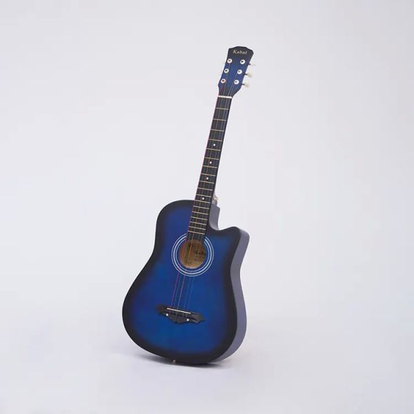 38 Inch Wood Guitar With Case and Accessories for Kids/Boys/Girls/Teens/Beginners (Black)