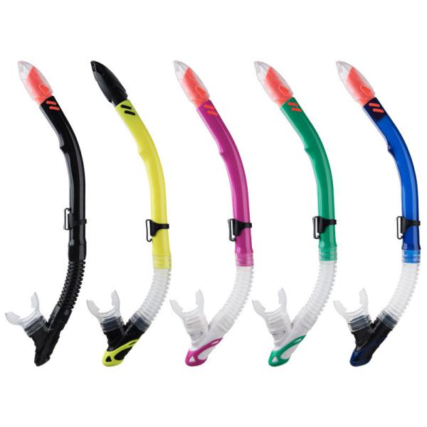 Freediving Scuba Semi Dry Snorkel For Spearfishing Silicone Mouthpiece