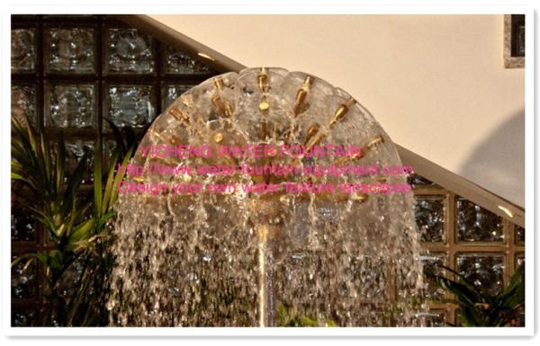 Copper Chromplated Semisphere Water Fountain Nozzles Mini Hemisphere Indoor