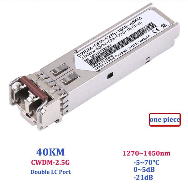 2.5G CWDM Sfp Fiber Module Huawei Compatible 1270nm-1610nm