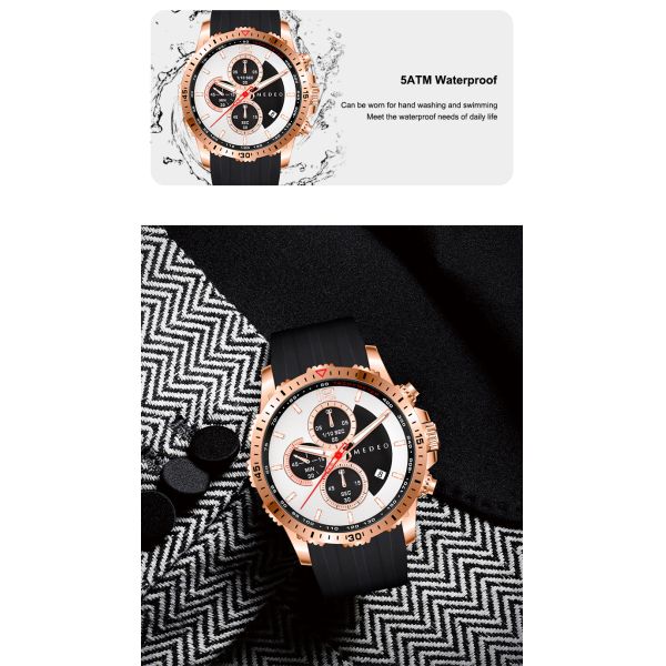 Waterproof Men's Quartz Watch With Luminous Hands | Custom Logo Supported - OEM/ODM
