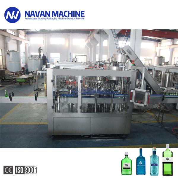 Auto 3000-5000BPH Glass Bottle Soad Carbonated Drink Vodka Filling Machine