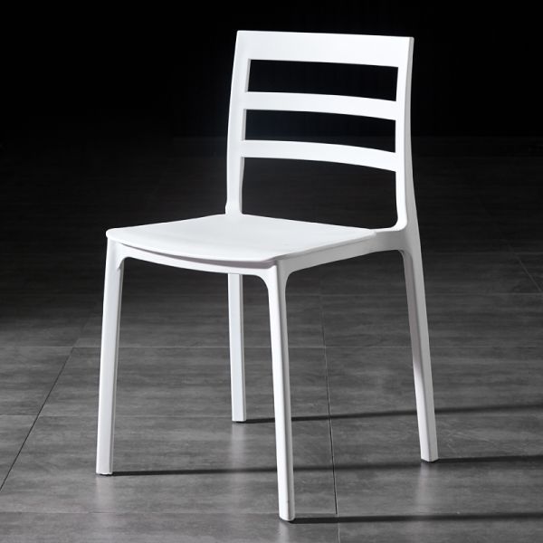 Sillones para comedor de restaurante de plástico de apilamiento completo de PP ajustable Sillones apilables para exteriores modernos populares G.W. 19.4kg 5pcs/ctn