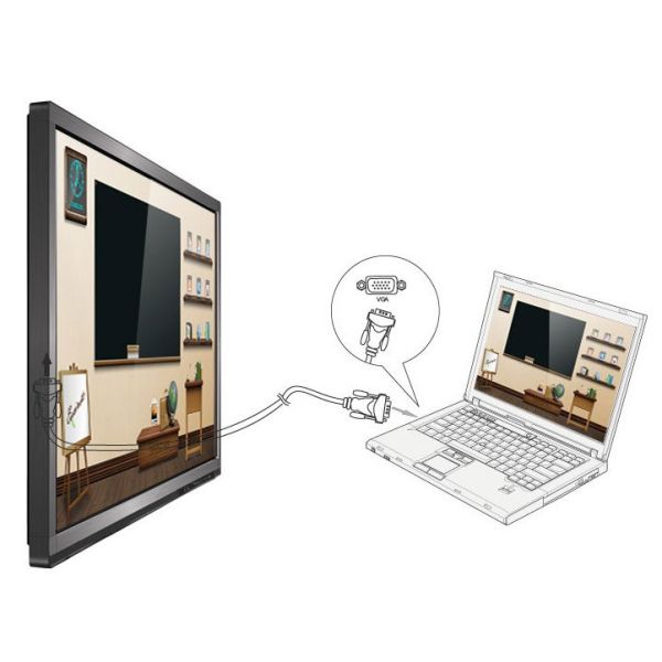 55 Inch Multimedia Flexible , Touch Screen Display with 4ms Respond Speed