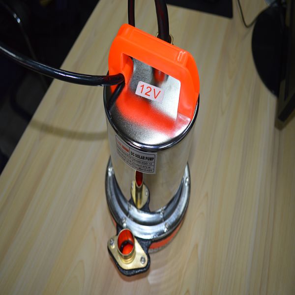 24V Solar Powered Submersible Deep Water Well Pump Single Stage Iron Brass Impeller