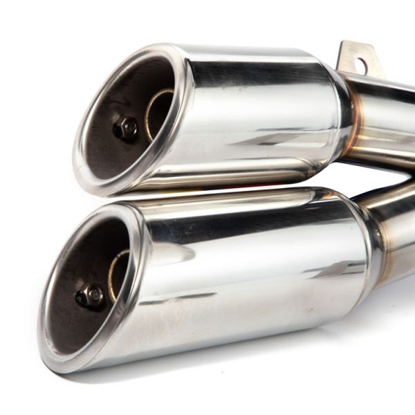 Double Pipe Exhaust Muffler for Customized CBR150 NINJA400 Motorcycle in Natural Colo