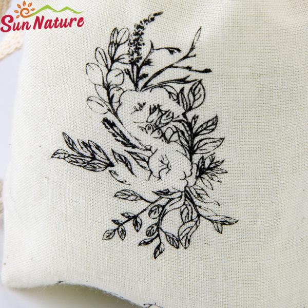 Eco Packaging Solutions Organic Cotton Drawstring Bag For Perfume