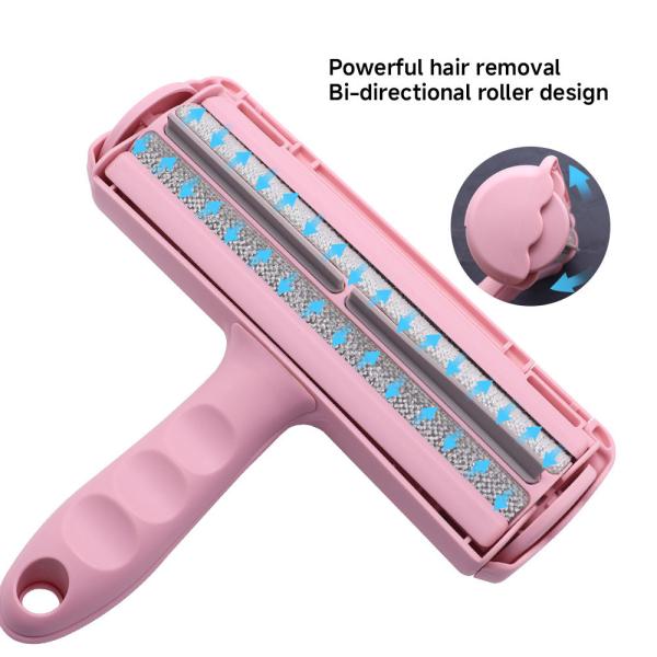 Blue ABS Nylon Fiber Pet Hair Remover Roller Thorough Dog Hair Roller